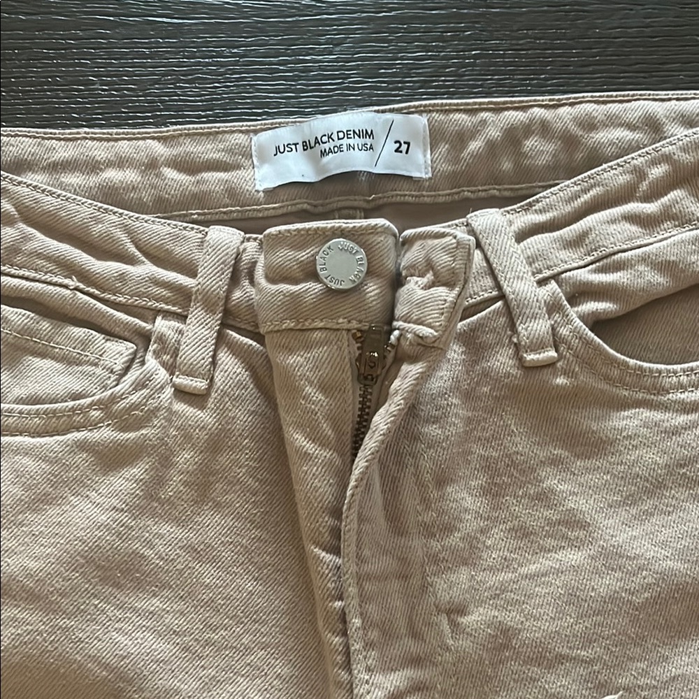 JBD Tan Cropped jeans size 27